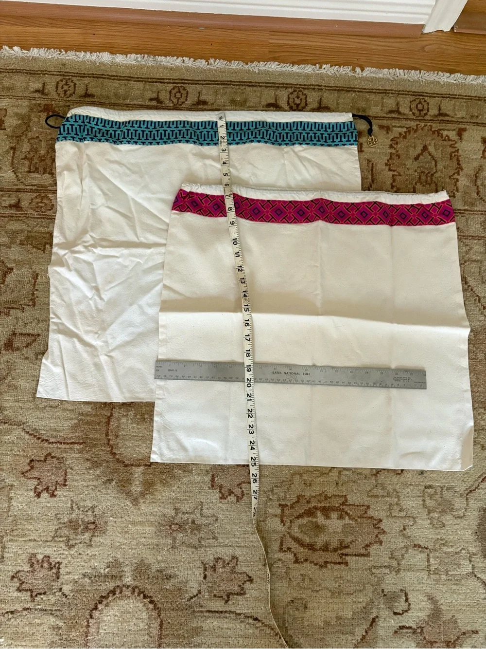 Tory Burch White Drawstring Protective Bags